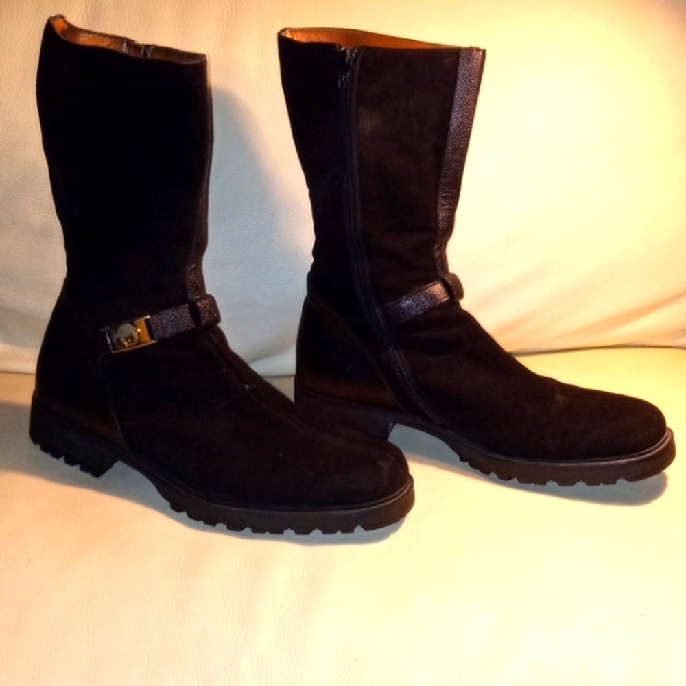Vintage Gianni Versace Couture Riding Boots